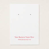 Carte d'affichage des ornements de Noël (Devant)