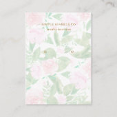 Carte d'affichage d'impression florale rose (Devant)