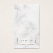 Carte d'affichage d'or blanc (Devant)