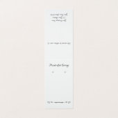 Carte d'affichage d'oreille autonome de défilement (Extérieur déplié)