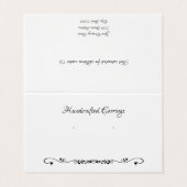 Carte d'affichage d'oreille autonome de défilement (Extérieur déplié)