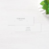 Carte d'affichage d'oreille blanche minimale simpl (Bureau)