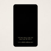 Carte d'affichage d'oreille de logo Black Custom A (Dos)