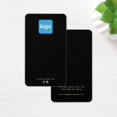 Carte d'affichage d'oreille de logo Black Custom A (Bureau)