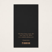 Carte d'affichage d'oreille de thème Halloween crâ (Dos)