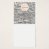 Carte d'affichage d'oreille du logo en bois fondu (Devant & derrière)