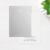 Carte d'affichage d'oreille élégante grise personn (Bureau)