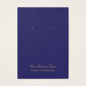 Carte d'affichage d'oreille en or bleu de la Marin (Devant)