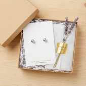 Carte d'affichage d'oreille en or et blanc très si