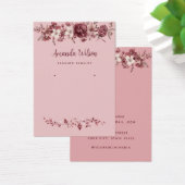 Carte d'affichage d'oreille florale d'aquarelle ro (Bureau)