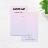 Carte d'affichage d'oreille moderne en dégradé pas (Bureau)