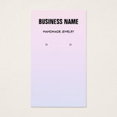 Carte d'affichage d'oreille moderne en dégradé pas (Devant)