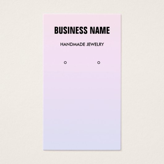 Carte d'affichage d'oreille moderne en dégradé pas (Devant)