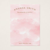 Carte d'affichage d'oreille rose (Devant)