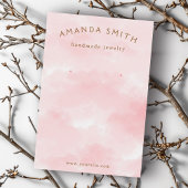 Carte d'affichage d'oreille rose