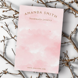 Carte d'affichage d'oreille rose