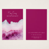 Carte d'affichage d'oreille rose (Devant & derrière)