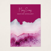 Carte d'affichage d'oreille rose (Devant)