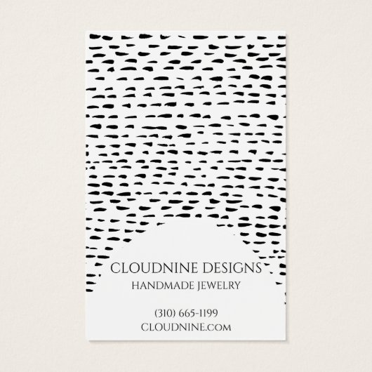 Carte d'affichage Dotty Arch oreille collier bijou (Dos)