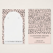 Carte d'affichage Dotty Arch oreille collier bijou (Devant & derrière)