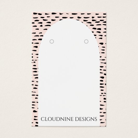 Carte d'affichage Dotty Arch oreille collier bijou (Devant)