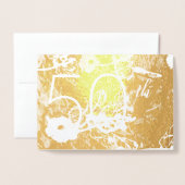 Carte d'affichage du 50e anniversaire du Mariage (Devant avec enveloppe)