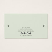 Carte d'affichage du bracelet ・ Bois rustique Flor (Dos)