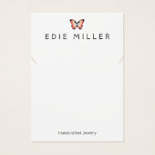 Carte d'affichage du bracelet de collier papillon (Devant)