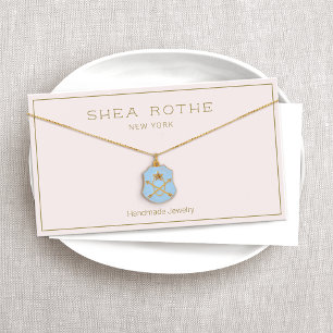 Carte d'affichage du bracelet en collier rose