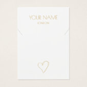 Carte d'affichage du bracelet en or blanc (Devant)