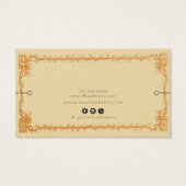 Carte d'affichage du bracelet ・ Ephemera rétro Vin (Dos)