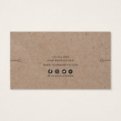 Carte d'affichage du bracelet ・ Forêt de pins rust (Dos)
