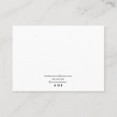 Carte d'affichage du bracelet main (Dos)