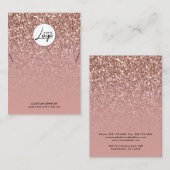 Carte d'affichage du bracelet Rose Gold Logo (Devant / Derrière)