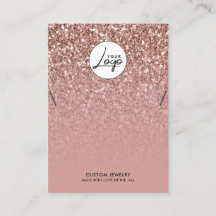 Carte d'affichage du bracelet Rose Gold Logo