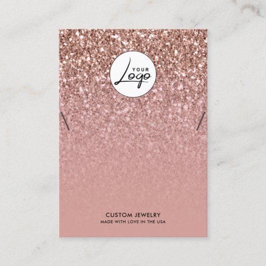Carte d'affichage du bracelet Rose Gold Logo (Devant)