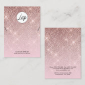 Carte d'affichage du bracelet Rose Gold Logo (Devant / Derrière)