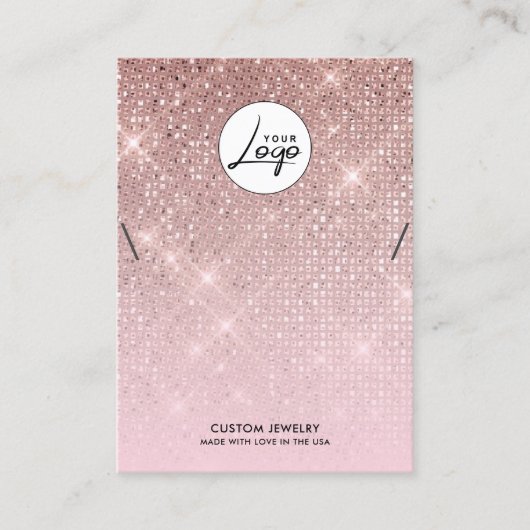 Carte d'affichage du bracelet Rose Gold Logo (Devant)