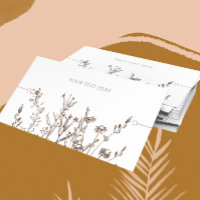 Carte d'affichage du bracelet ・ Terre Florale