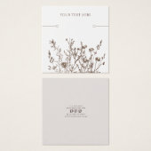 Carte d'affichage du bracelet ・ Terre Florale (Devant & derrière)