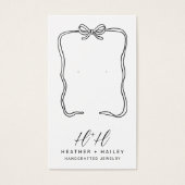 Carte d'affichage du cadre de ruban (Devant)