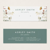 Carte d'affichage du champ Fleur sauvage d'été (Devant & derrière)