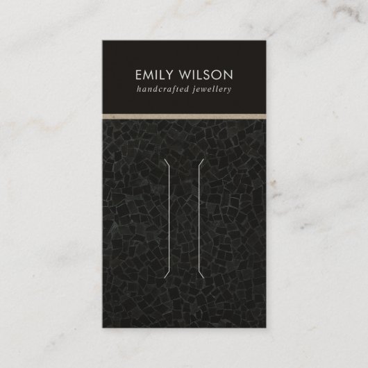 CARTE D'AFFICHAGE DU CLIP À CHEVEUX DE LA MOSAÏQUE (Devant)