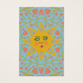 Carte d'affichage du collier à bijoux Sun & Floral (Devant)