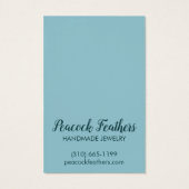 Carte d'affichage du collier à bijoux Sun & Floral (Dos)