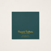 Carte d'affichage du collier à bijoux Sun & Flower (Dos)