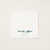 Carte d'affichage du collier à bijoux Sun & Flower (Dos)