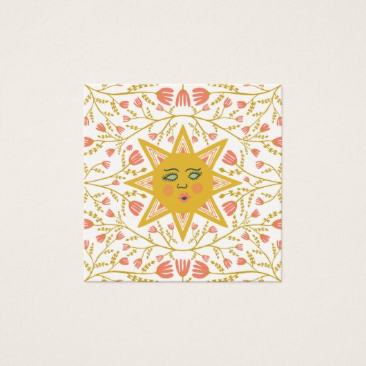 Carte d'affichage du collier à bijoux Sun & Flower (Devant)