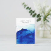 Carte d'affichage du collier ・ Aquarelle Indigo Bl (Debout devant)