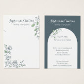 Carte d'affichage du collier botanique français ma (Devant & derrière)